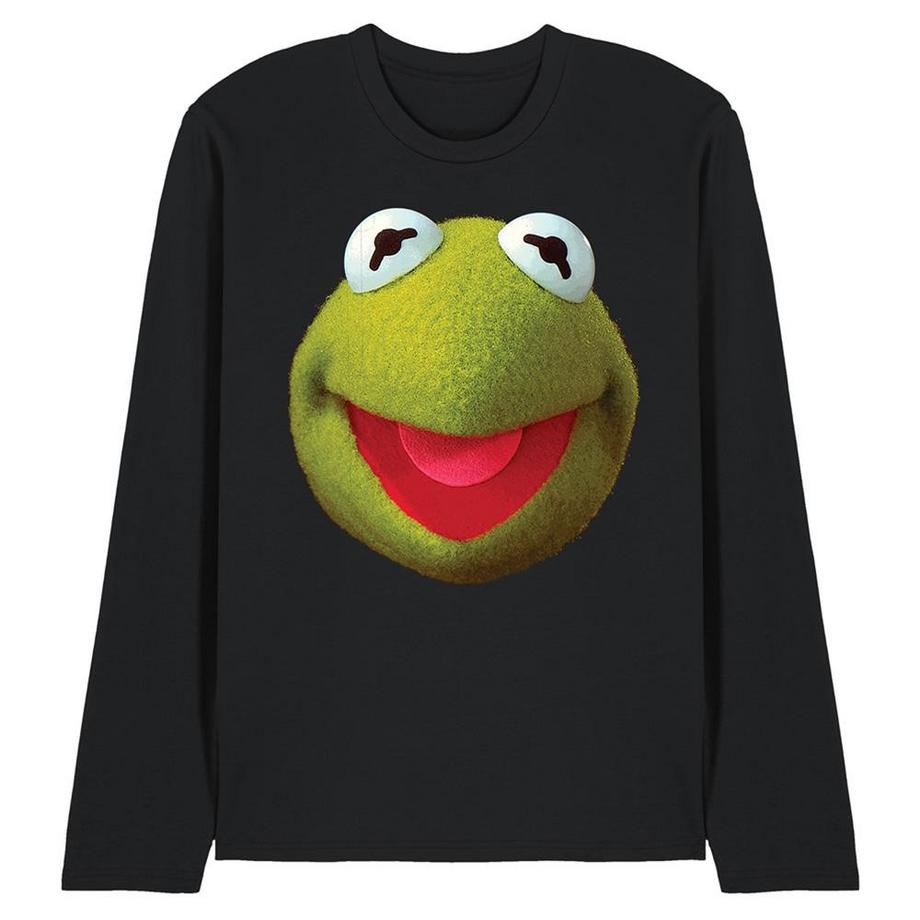 T-ShirtManches Longues Motif Kermit La Grenouille Motiftyle Visage