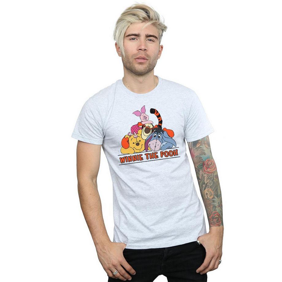 Disney Winnie the Pooh Personaggi Impilati T-Shirt  
