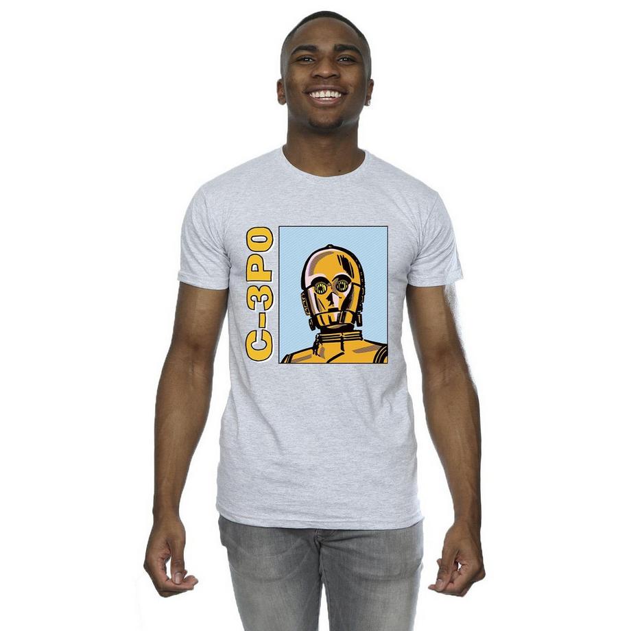 STAR WARS T-Shirt con Stampa Grafica C-3PO  