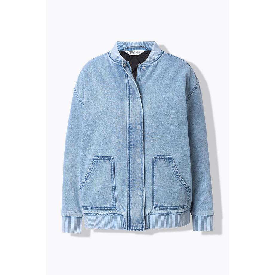 Studio Untold Blusotto di jeans Fodera trapuntata Cerniera nascosta  