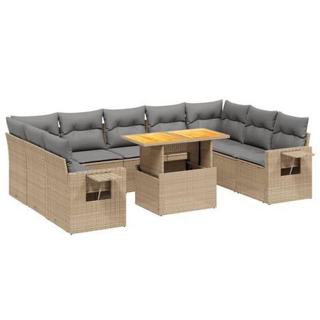 VidaXL set divano da giardino Polirattan  