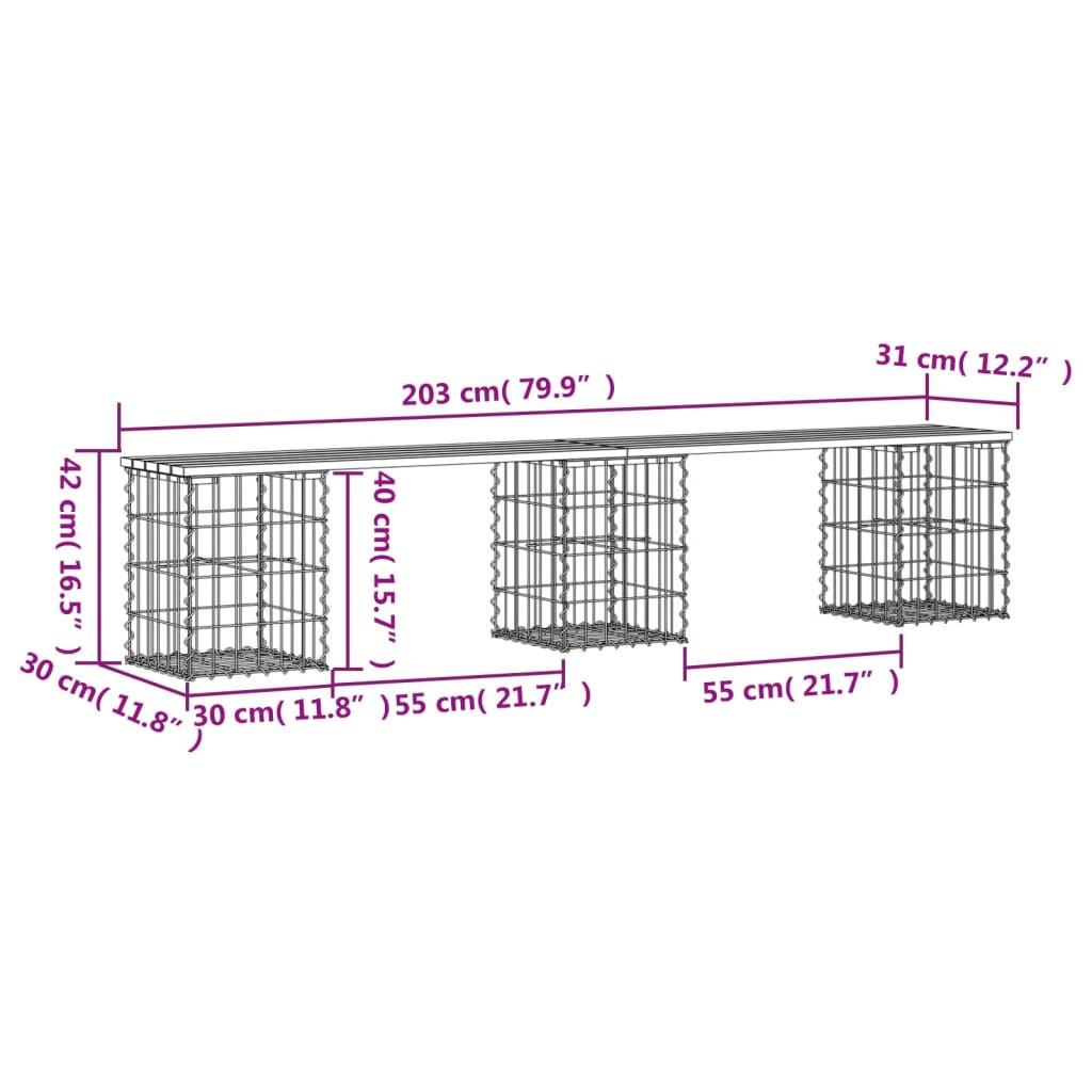 VidaXL Banc de jardin bois  