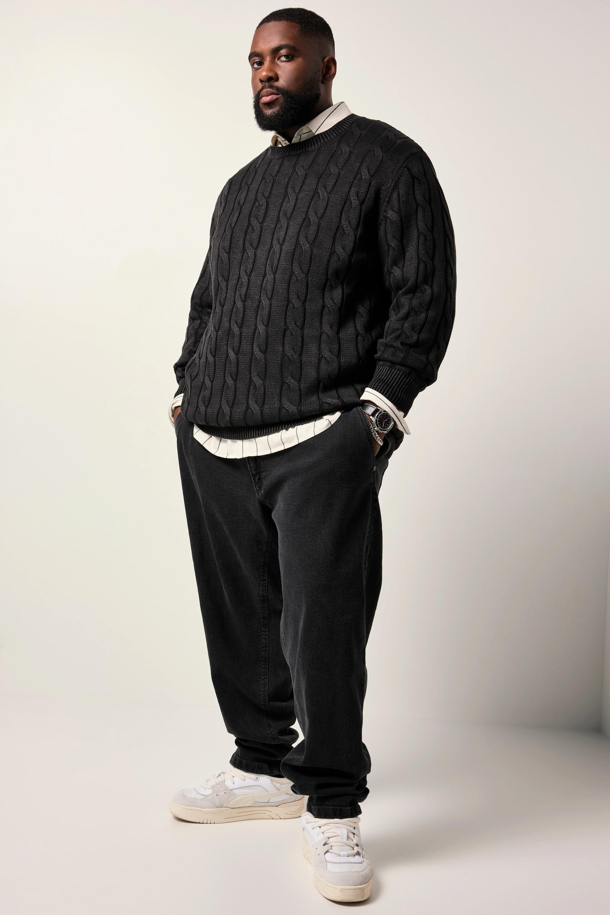 Sthuge Pull Maille Torsadée Style Vintage  