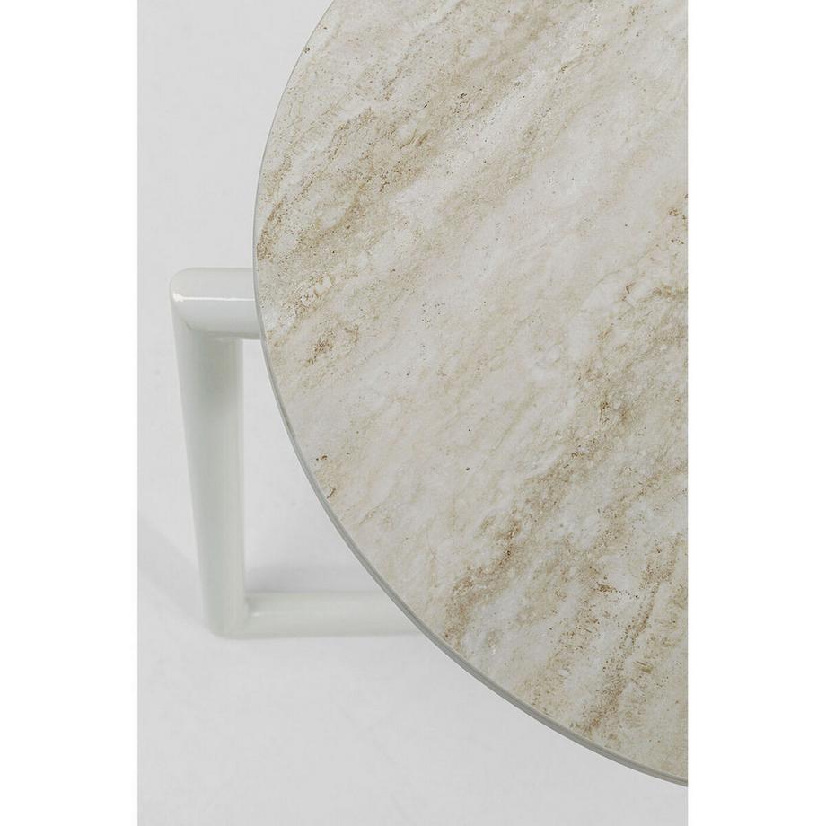 KARE Design Table d'appoint Easy Living greige ronde 46  