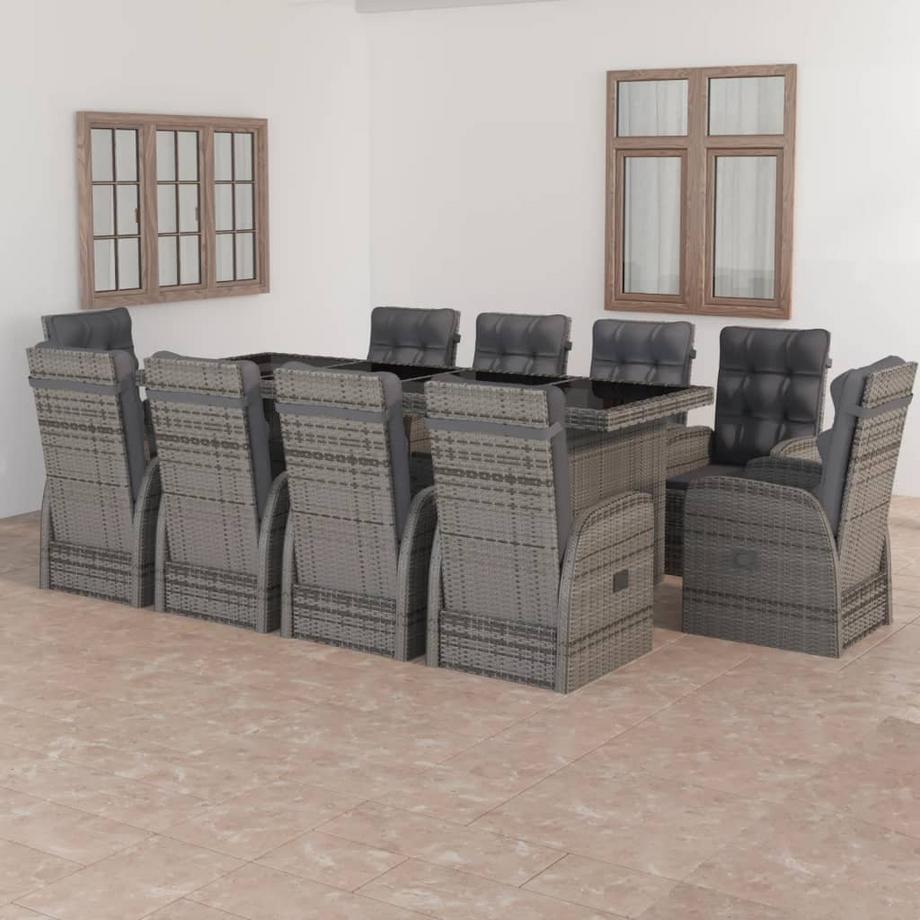 VidaXL set da giardino Polirattan  