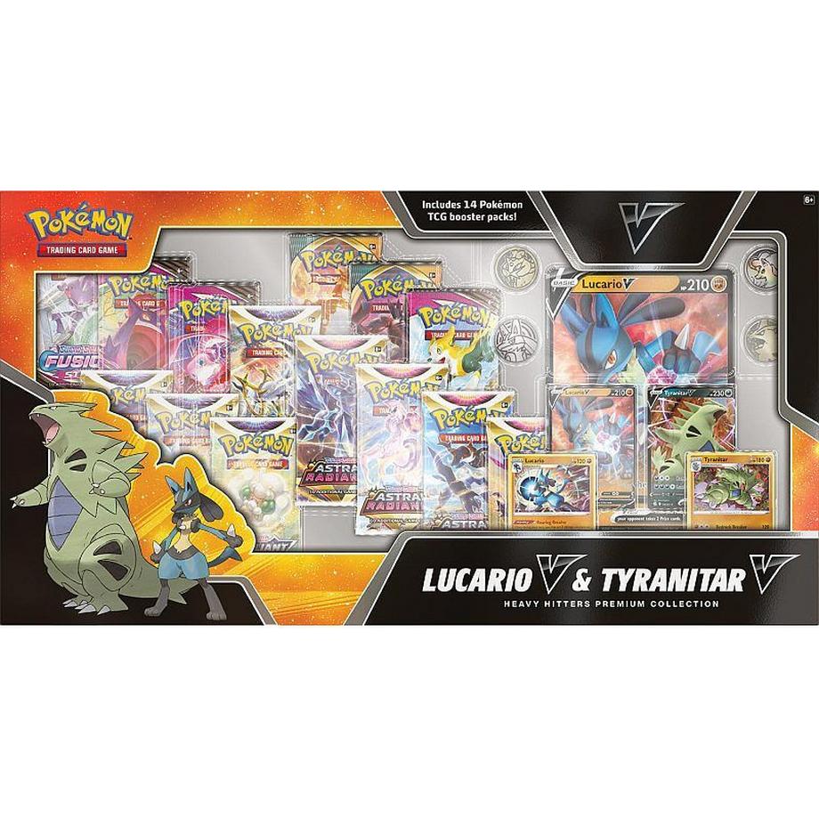 Pokemon  Lucario V & Tyranitar V Heavy Hitters Premium Collection Box - EN 