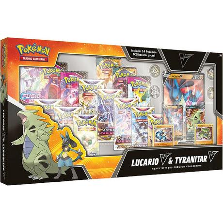 Pokémon  Lucario V & Tyranitar V Heavy Hitters Premium Collection Box - EN 