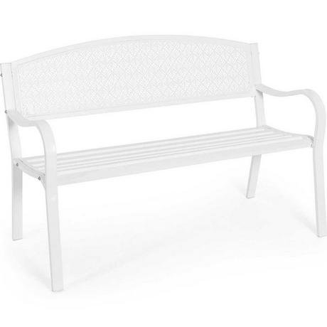 mutoni Banc de jardin Lizette blanc  