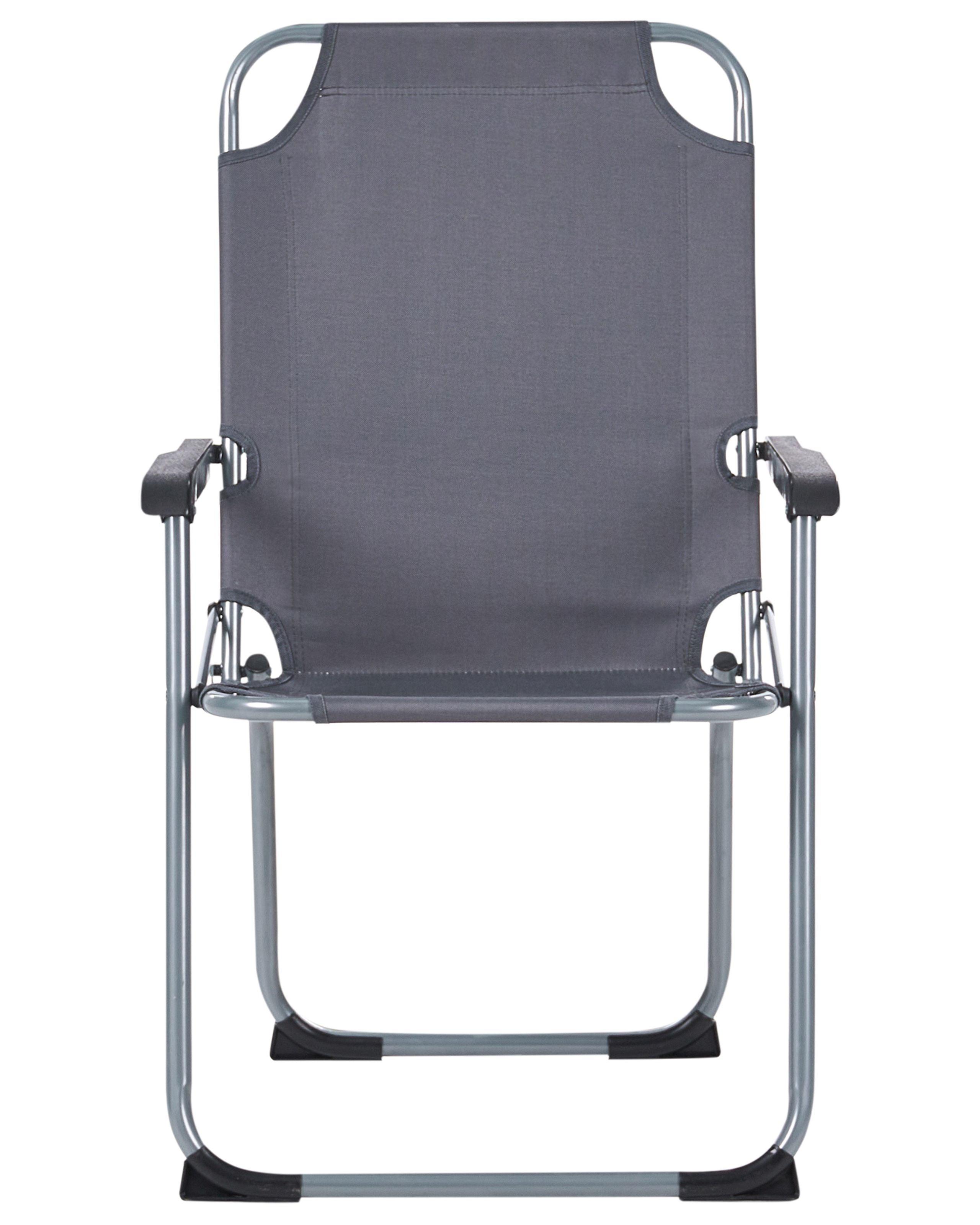 Beliani Gartenstuhl 4er Set aus Stahl Modern GALATSI  