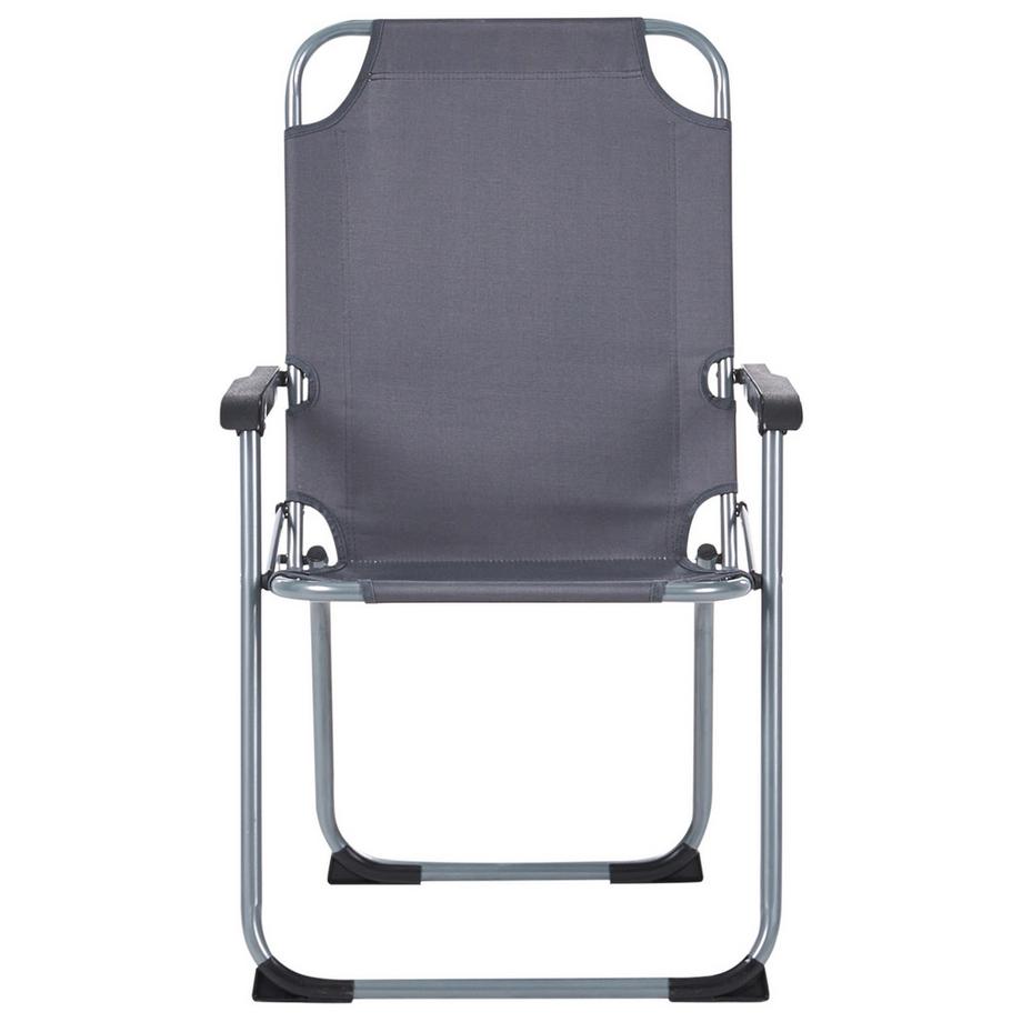 Beliani Lot de 4 chaises de jardin en Acier  GALATSI  