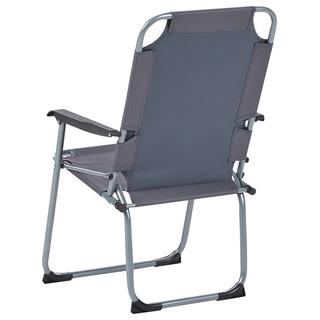 Beliani Gartenstuhl 4er Set aus Stahl Modern GALATSI  