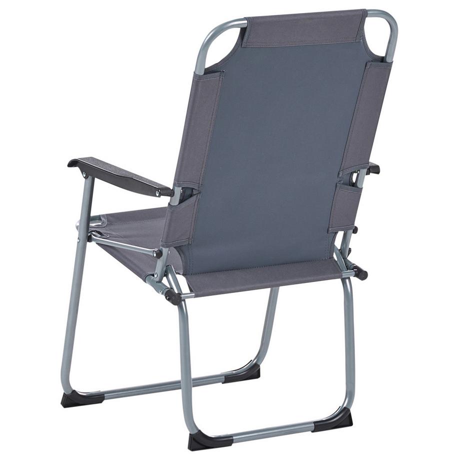 Beliani Lot de 4 chaises de jardin en Acier  GALATSI  