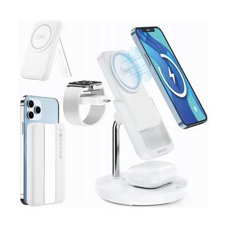 Forever  Stazione di ricarica wireless a induzione compatibile con MagSafe 15W 4-in-1 