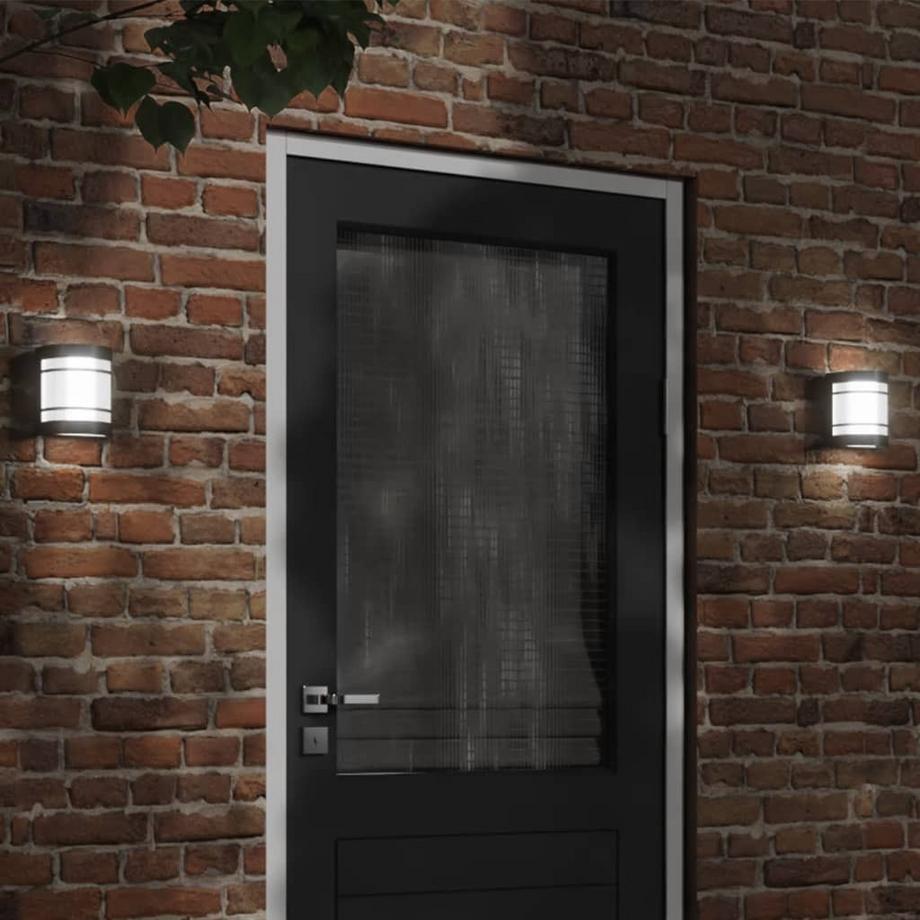 VidaXL applique da parete per esterni Acciaio inossidabile  