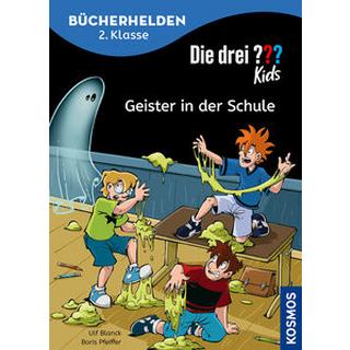 Die drei ??? Kids, Bücherhelden 2. Klasse, Geister in der Schule Blanck, Ulf; Pfeiffer, Boris; Kampmann, Stefani (Illustrationen) Copertina rigida 