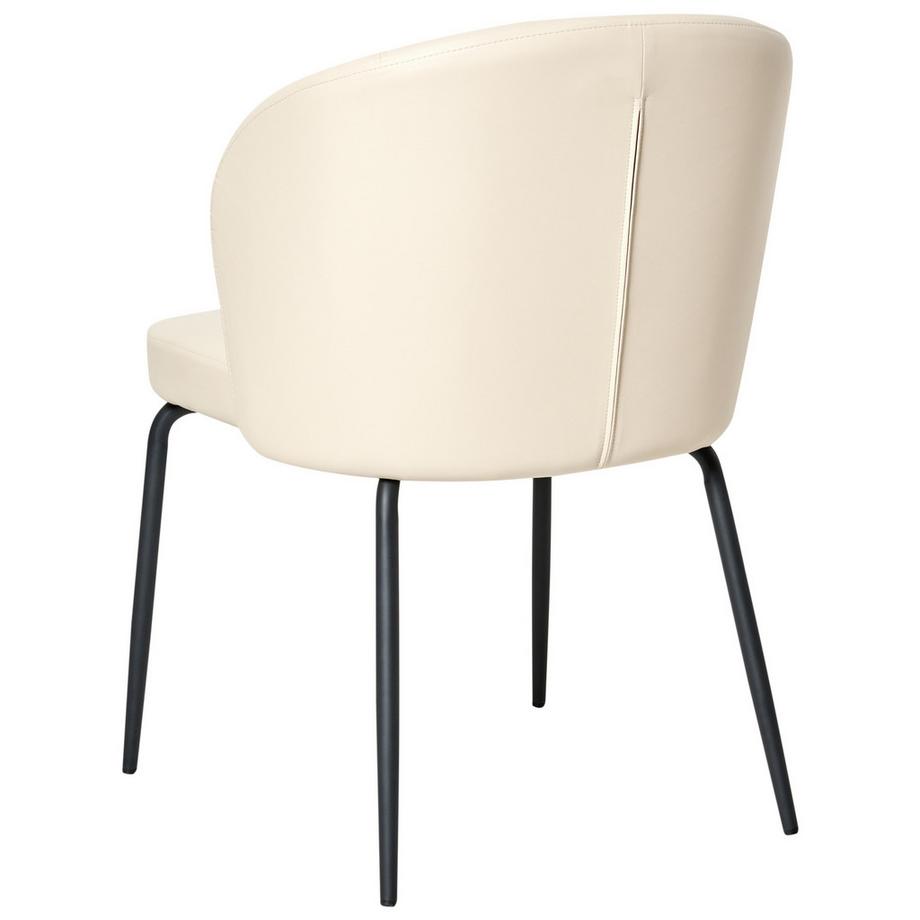 Beliani Lot de 2 chaises de salle à manger en Cuir PU Minimaliste ZANA  