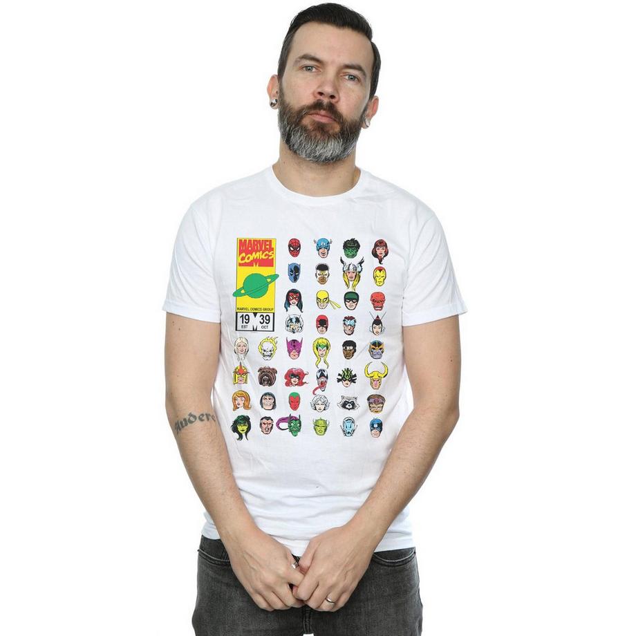 MARVEL Comic-Charakter-Gitter T-Shirt  