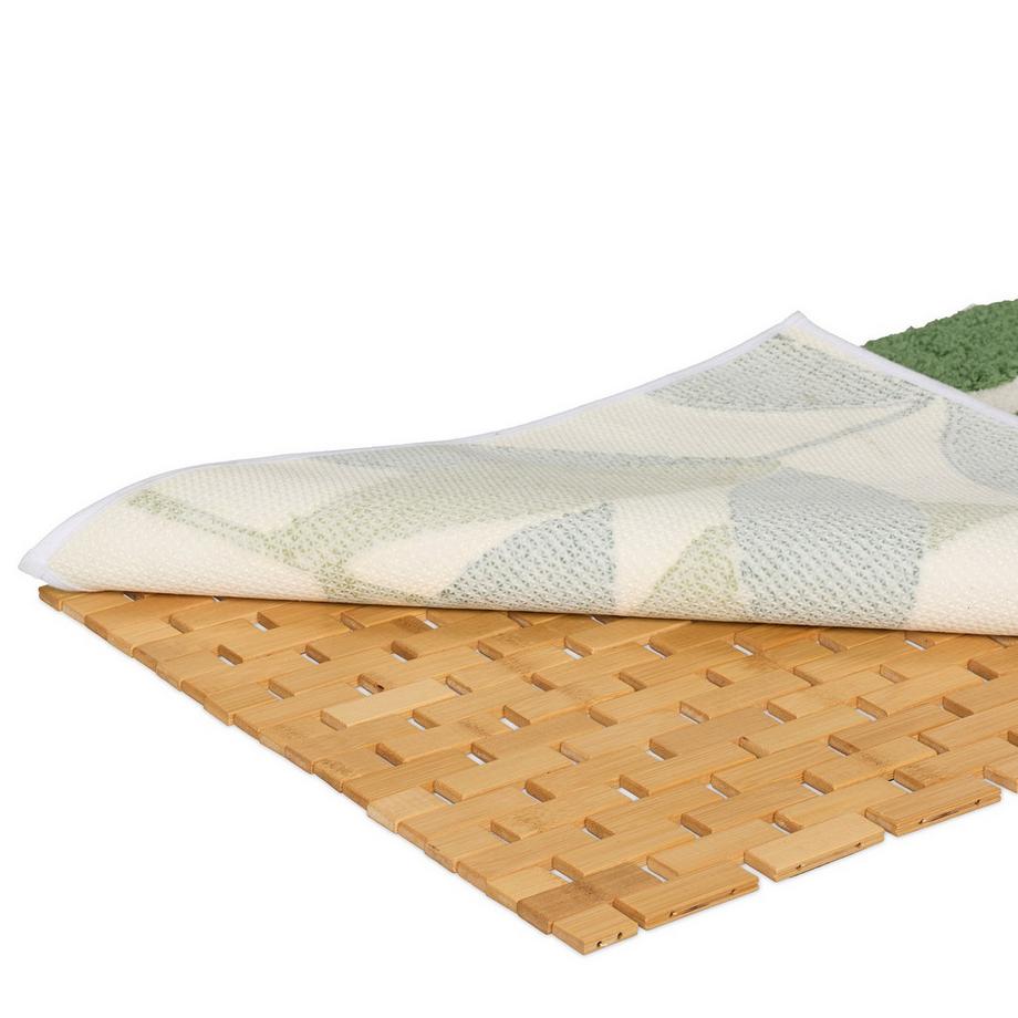 B2X Faltbare Badematte aus Bambus  
