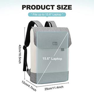 Only-bags.store Zaino per laptop Zaino impermeabile per notebook con scomparto per laptop da 15.6 pollici  