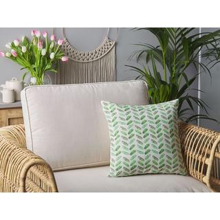 Beliani Coussin en Polyester Moderne PRUNUS  