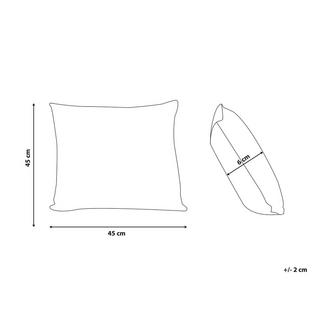 Beliani Dekokissen aus Polyester Modern PRUNUS  