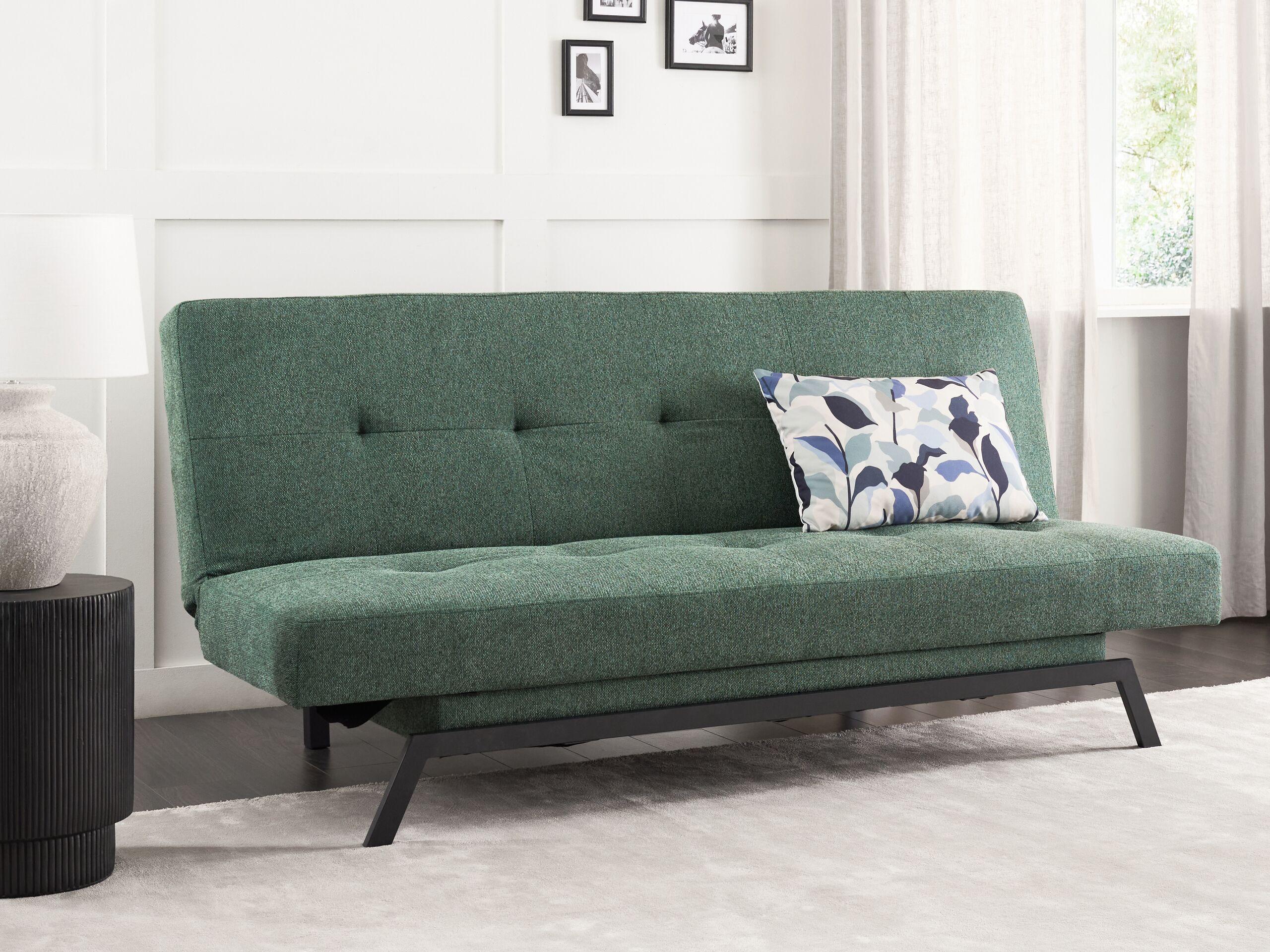 Beliani Schlafsofa aus Polyester Retro LEEDS  