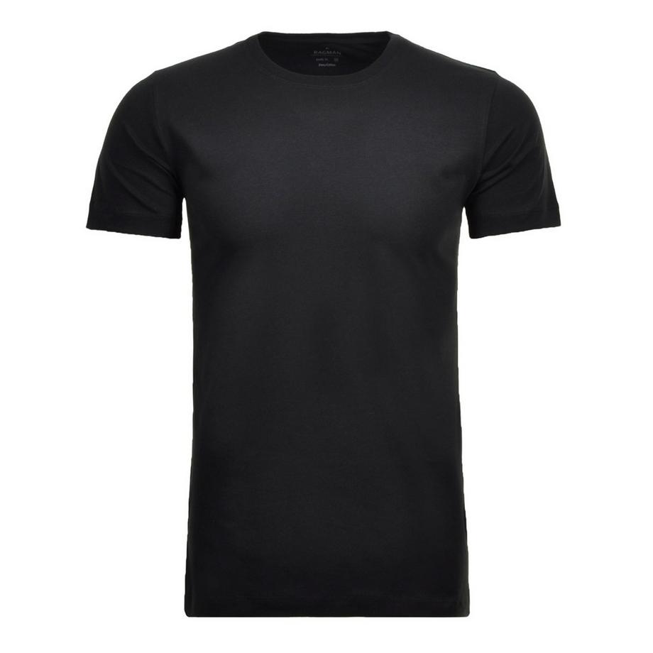 Ragman T-Shirt  2er Pack Bequem sitzend-Body Fit Rundhals T-Shirt 2P  