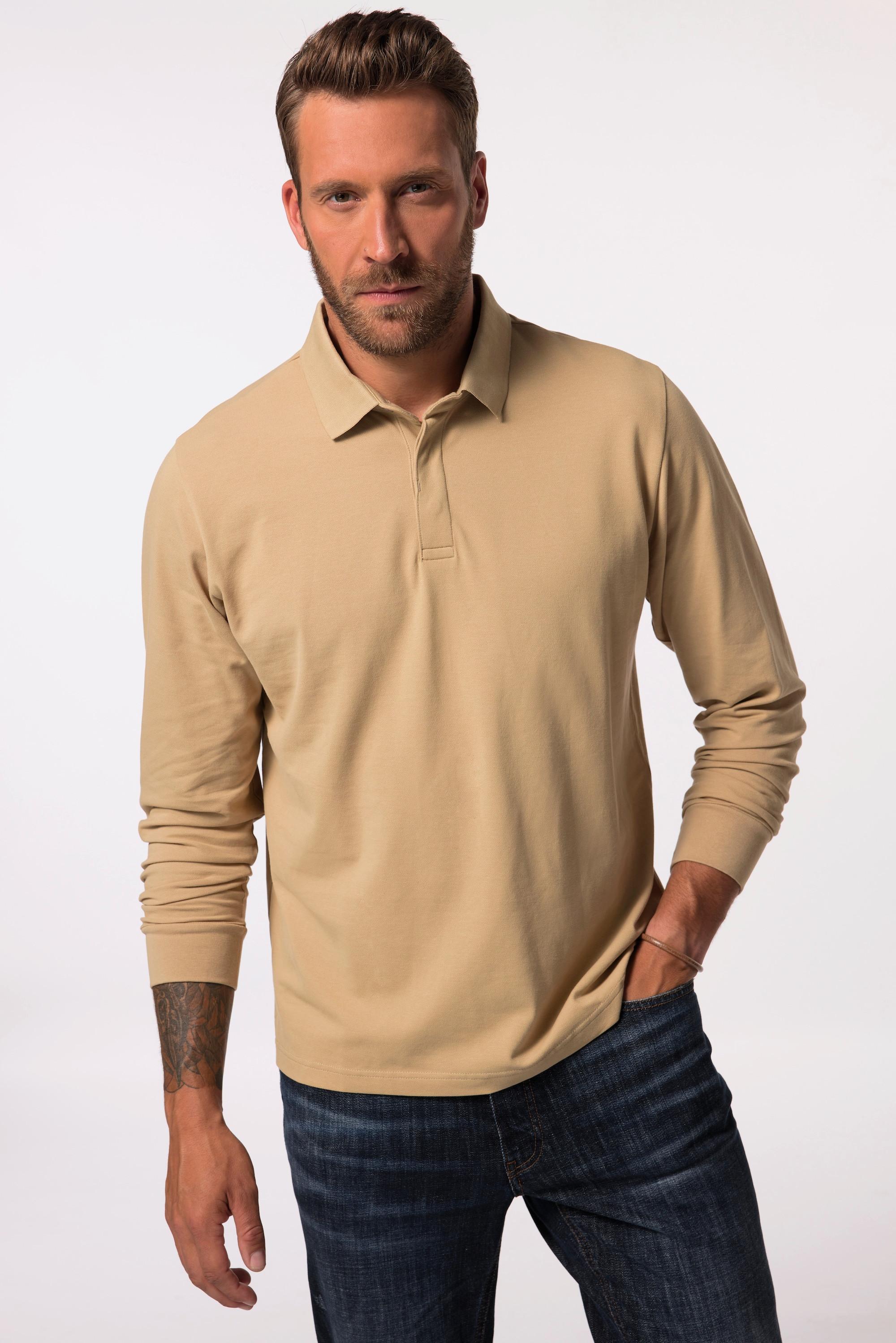 JP1880  Polo FLEXNAMIC®, manches longues, maille piquée - jusqu'au 8&nbsp;XL 