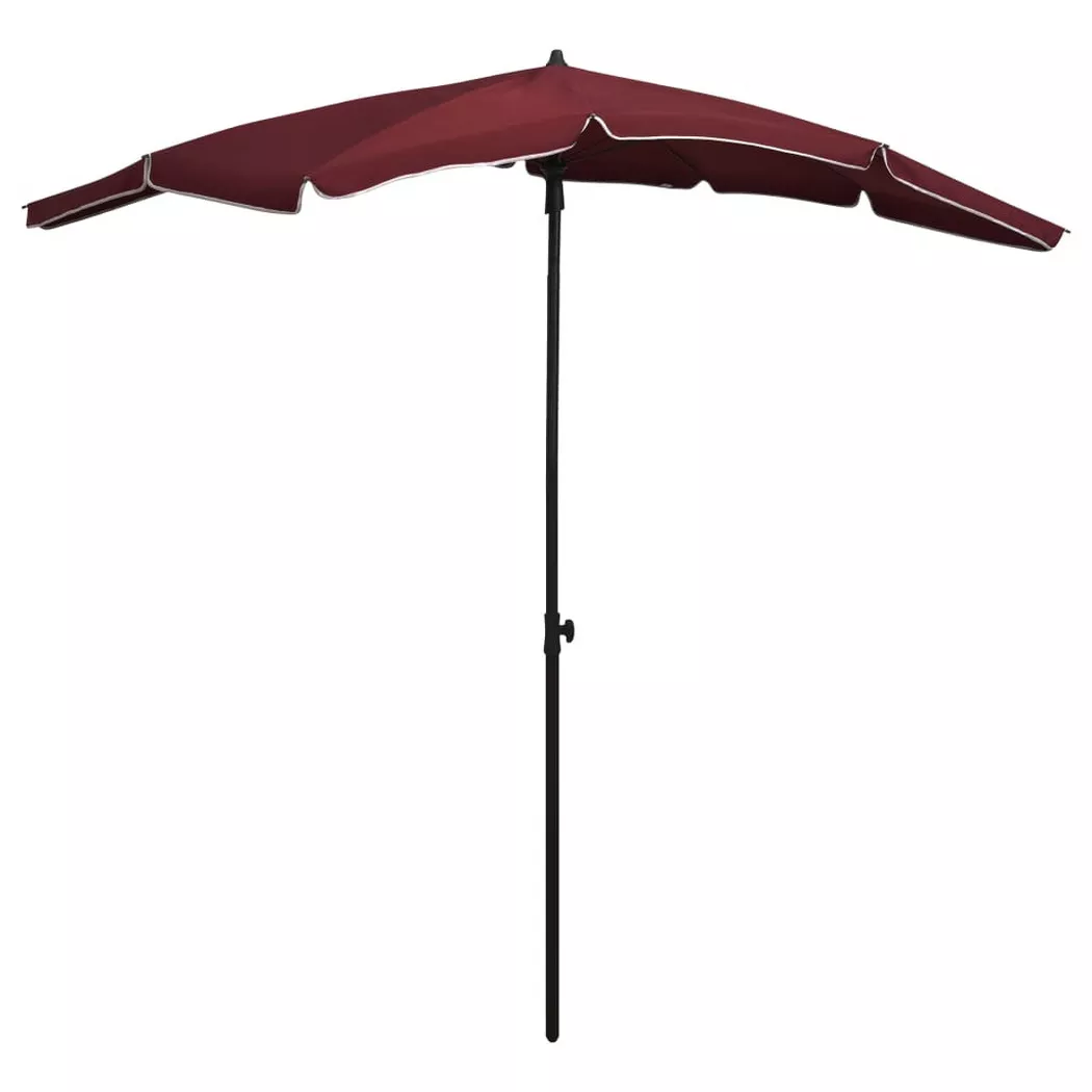 VidaXL - ombrellone da giardino, One Size, Rosso Multicolore