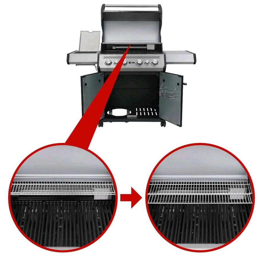 Santos  S-418 - Gasgrill, mit, 30 mbar für PT, ES, NL, BE, FR, Schwarz 