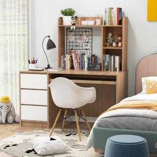 Northix Étagère de bureau étagère de table en bois polyvalente étagère d'affichage de bureau d'ordinateur à 3 niveaux naturel  