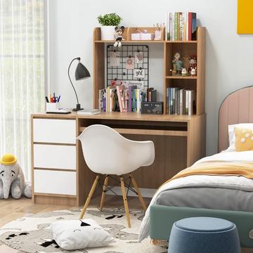 Étagère de bureau étagère de table en bois polyvalente étagère d'affichage de bureau d'ordinateur à 3 niveaux naturel