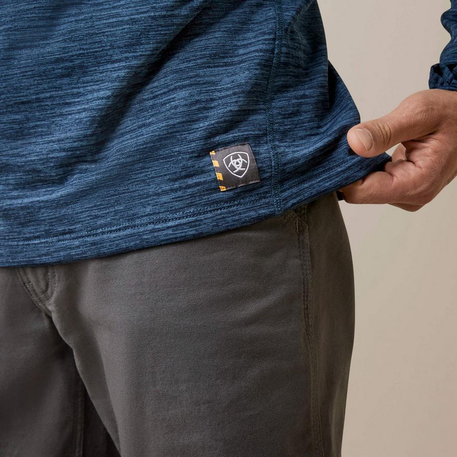 Ariat  maglia termica 1/4 di zip  rebar gridwork 