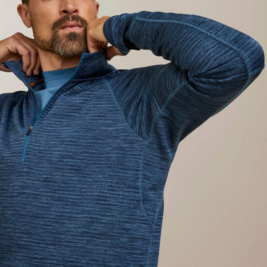 Ariat  maglia termica 1/4 di zip  rebar gridwork 