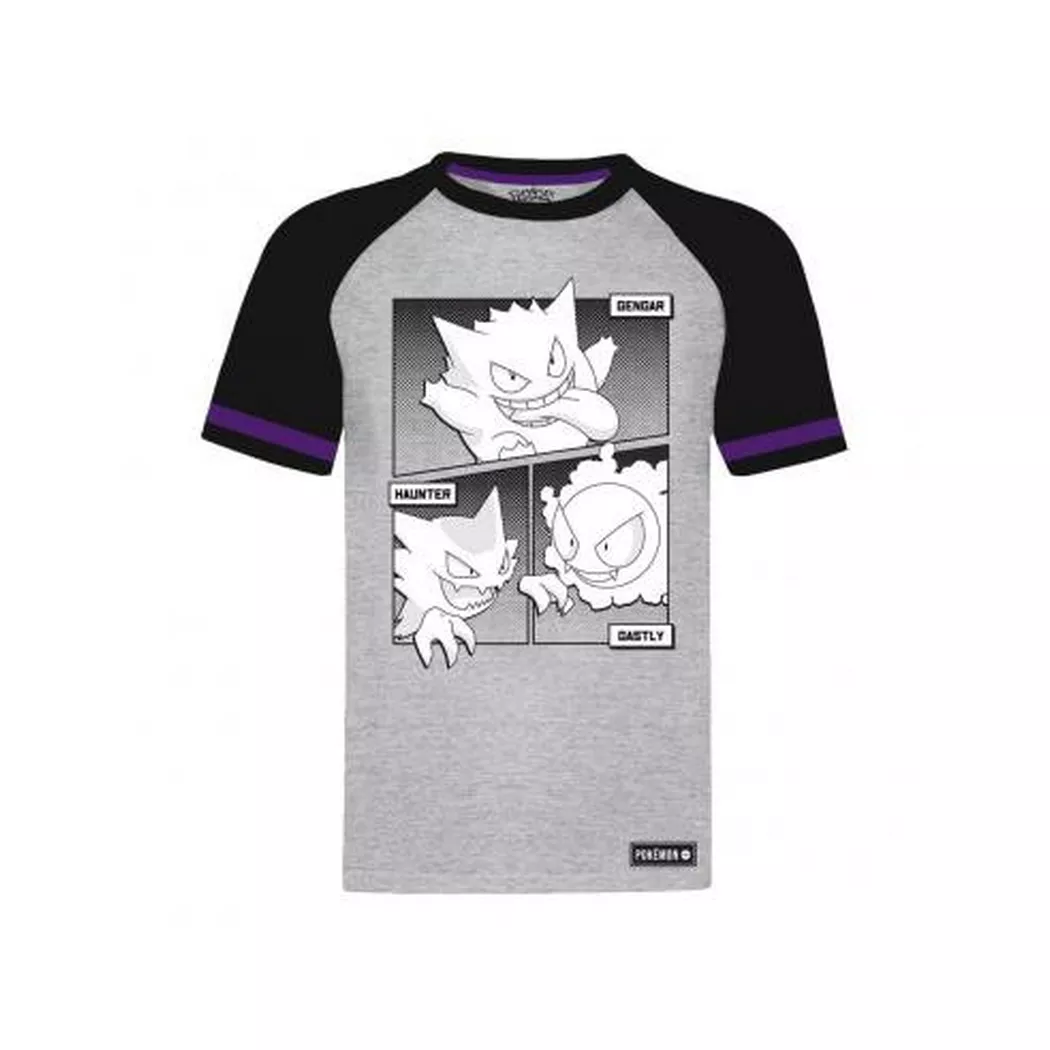 Heroes - T-shirt Pokemon Unlicht Pokemon, für Herren, Taubengrau, Größe L