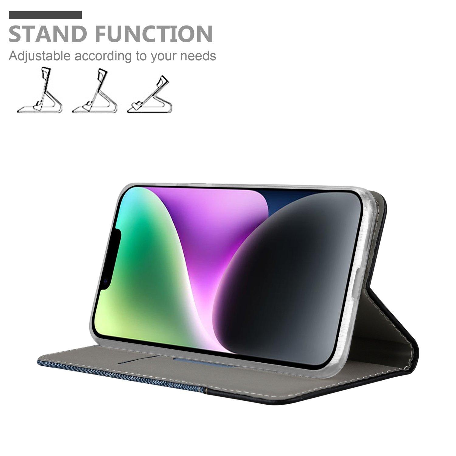 Cadorabo  Housse compatible avec Apple iPhone 14 PLUS - Coque de protection avec fermeture magnétique, fonction de support et compartiment pour carte 