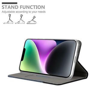 Cadorabo  Housse compatible avec Apple iPhone 14 PLUS - Coque de protection avec fermeture magnétique, fonction de support et compartiment pour carte 