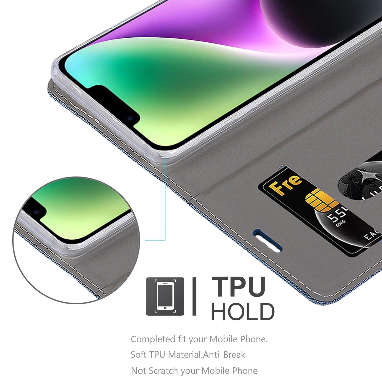 Cadorabo  Housse compatible avec Apple iPhone 14 PLUS - Coque de protection avec fermeture magnétique, fonction de support et compartiment pour carte 