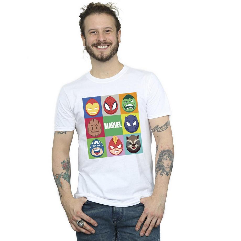 MARVEL Avengers Character Faces T-Shirt  