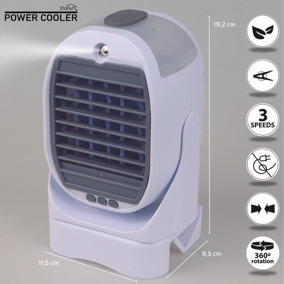 STARLYF Power Cooler - Raffreddatore d'aria evaporativo  