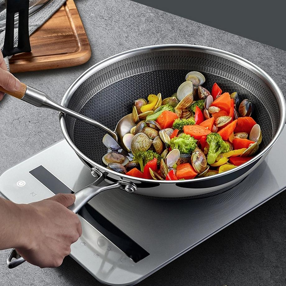 Cheffinger Wokpfanne Premium Antihaft 32cm  