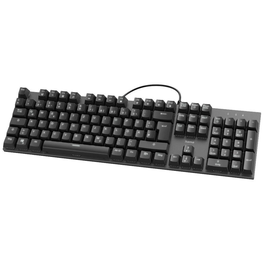 hama  Mechanische Office-Tastatur MKC-650, extralanges Kabel 