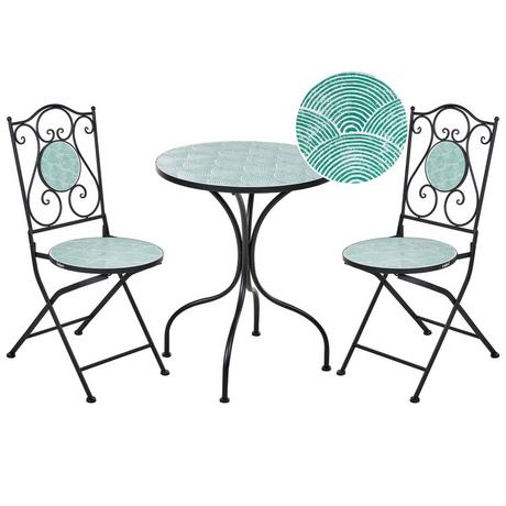 Beliani Ensemble pour bistro en Métal Méditerranéen ANAPO  