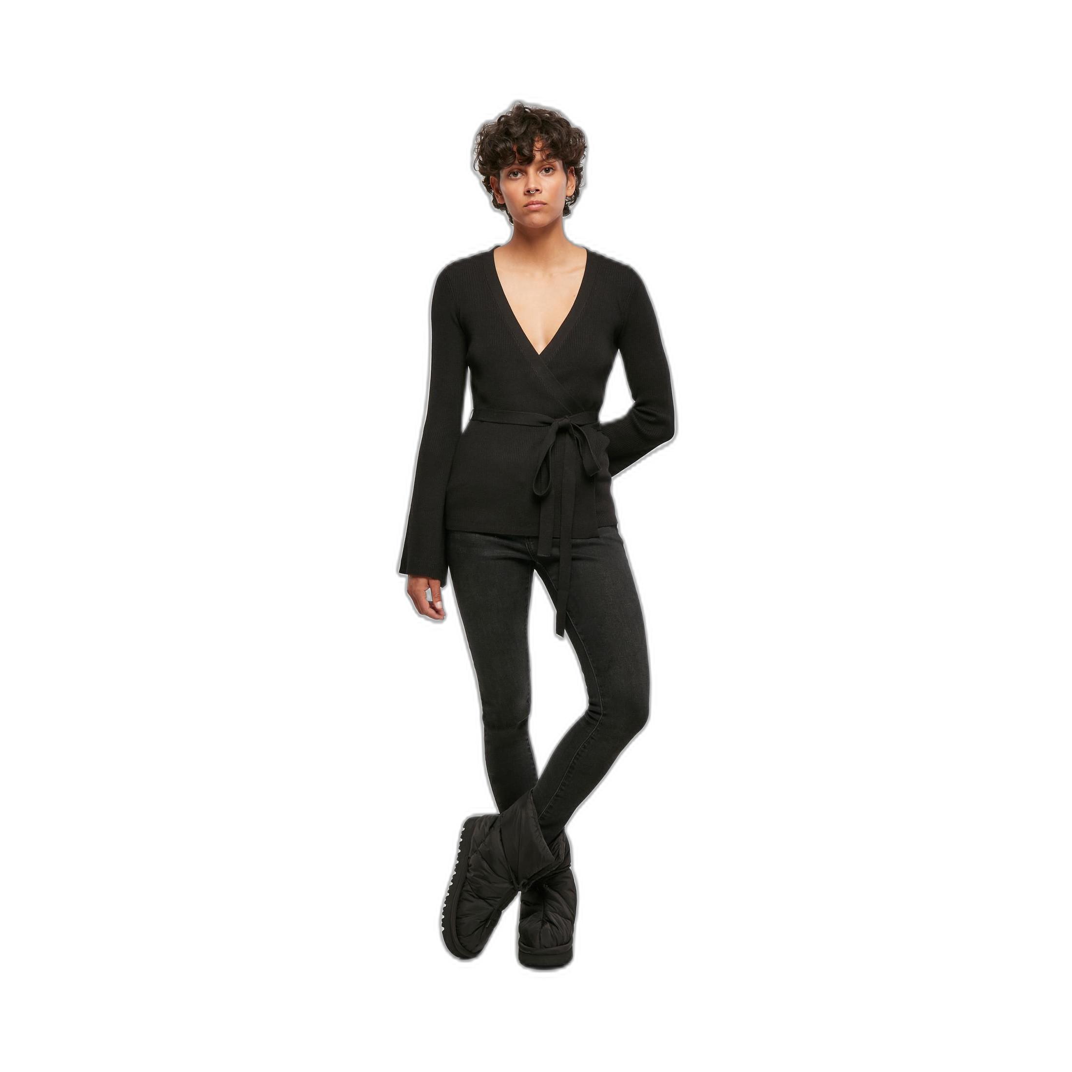 URBAN CLASSICS Gerippte Strickjacke  