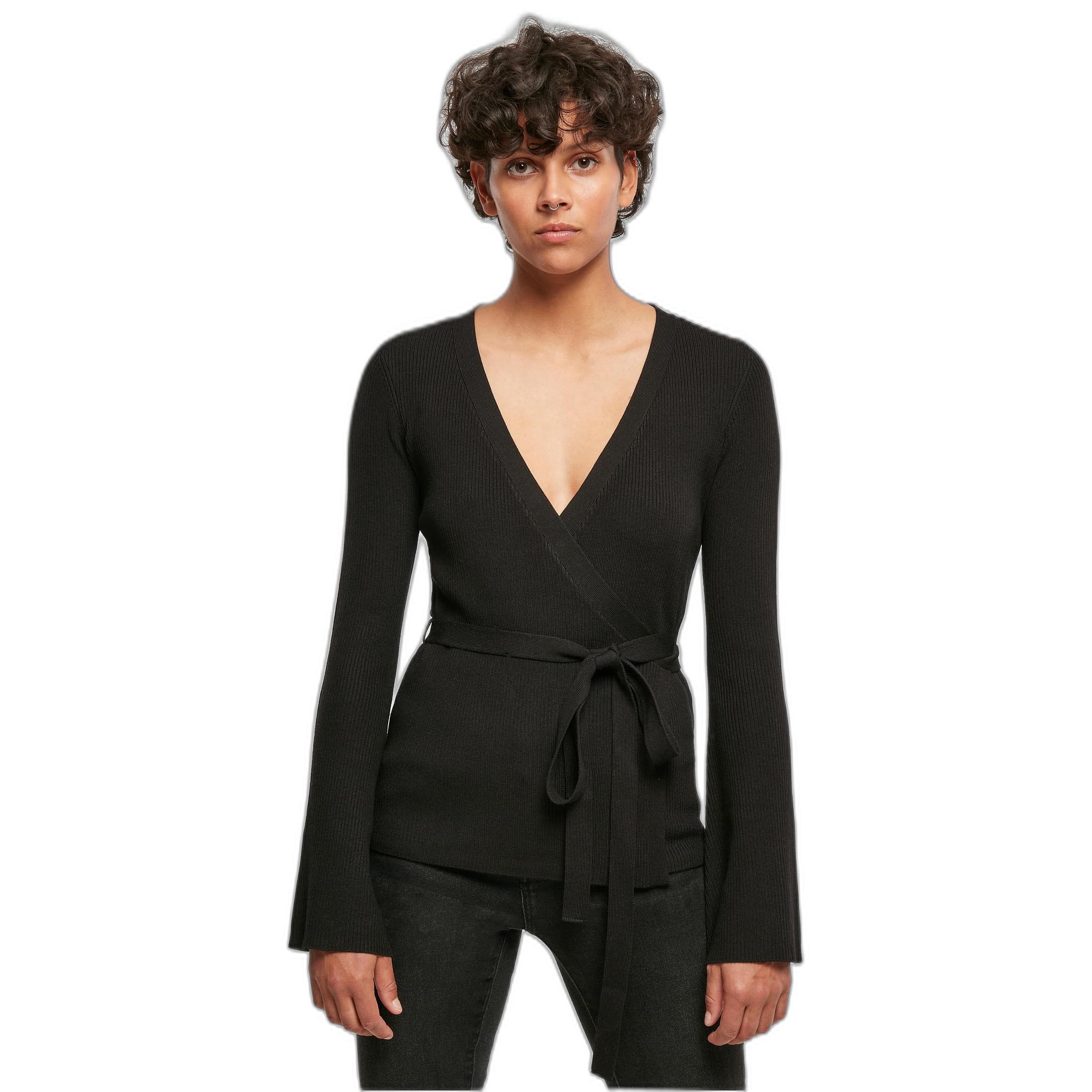 URBAN CLASSICS Gerippte Strickjacke  