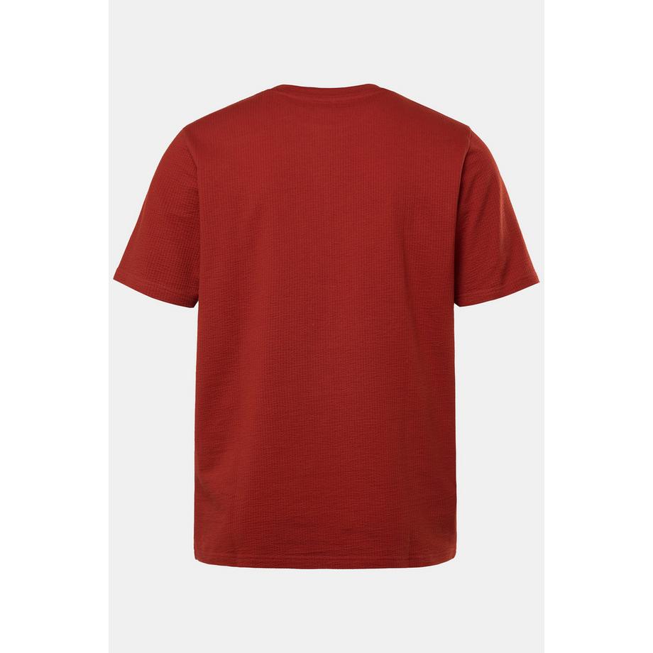 JP1880 Kurzarm Indigo-gefärbtes NYC Applikation Rundhals T-Shirt  