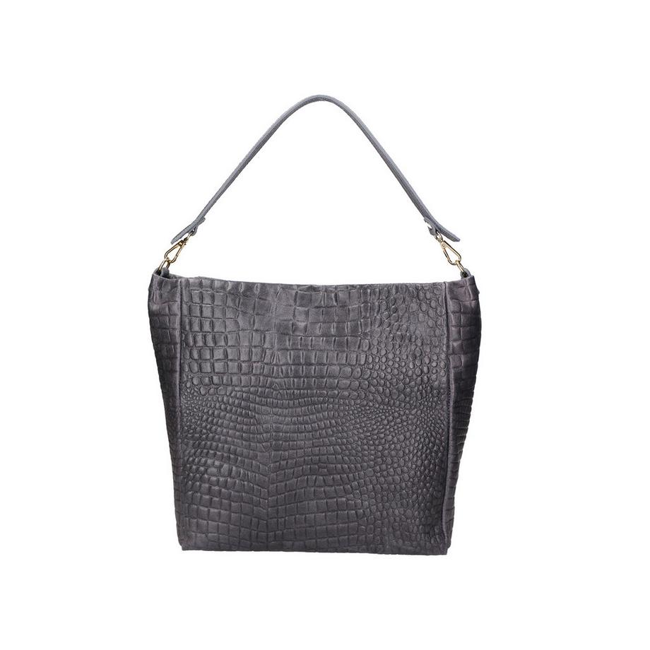 Gave Lux Sac à Bandoulière Cuir Gaufré Crocodile  