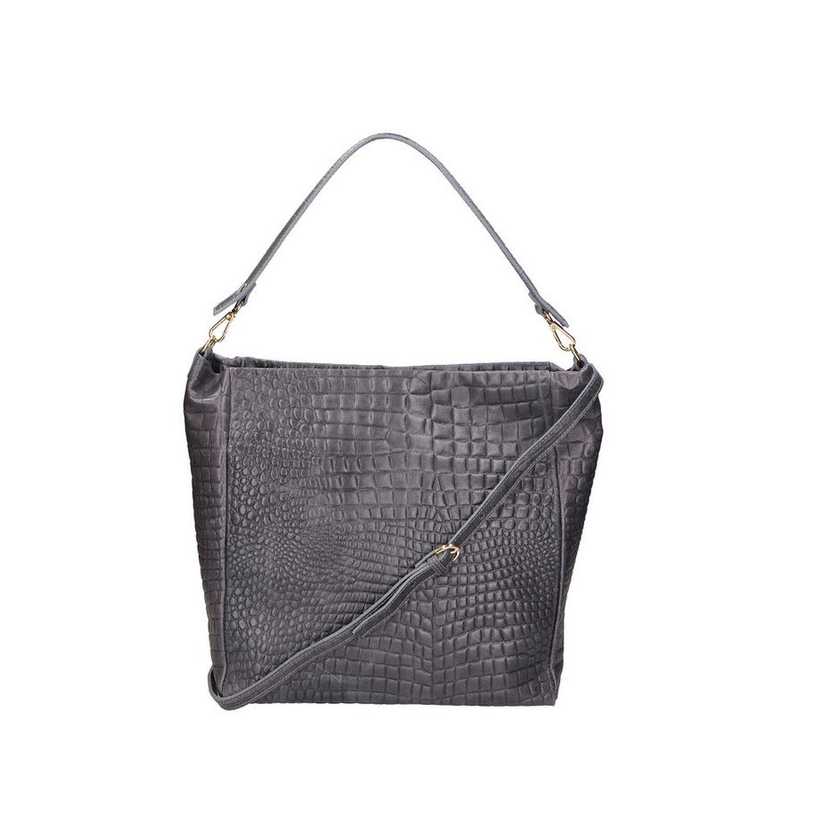 Gave Lux Sac à Bandoulière Cuir Gaufré Crocodile  