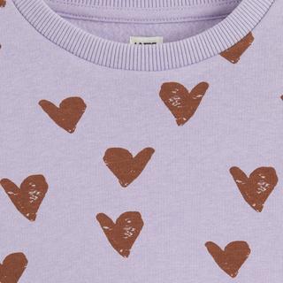 La Redoute Collections  Sweatshirt mit Herzchen-Print aus Molton 