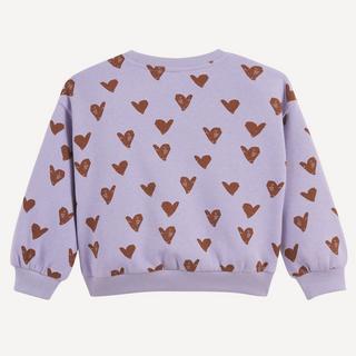 La Redoute Collections  Sweatshirt mit Herzchen-Print aus Molton 